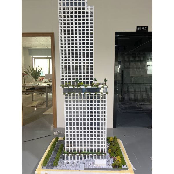 High Rise Office Building Model Architectural Scale Model Commercial Skyscraper Real Estate Urban Commercial Tower Modern Office