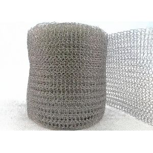 Silver Stainless Steel Knitted Mesh 5ft 10ft Massive Structure Laundry Mesh
