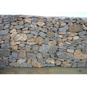 6x2x0.17m 8x10cm Hexagonal Woven Stone Retaining Wal Gabion Mesh Cage