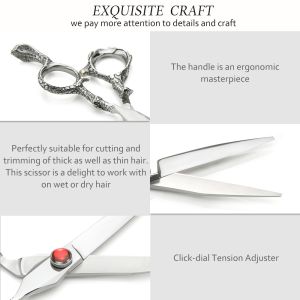 Precise Special Hairdressing Scissors Colouful UFO Screw Excellent Stability