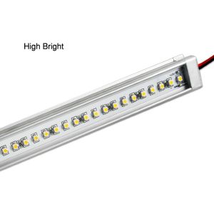 Aluminum 4.8W 60cm 225lm - 370lm SMD3528 Rigid LED Strip Light For Bar