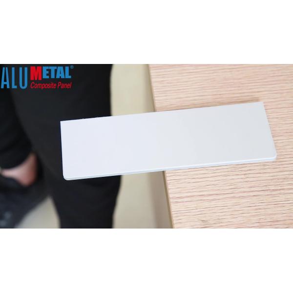 1220MM ACM Exterior Fire Retardant Aluminium Composite Panel 4MM Light
