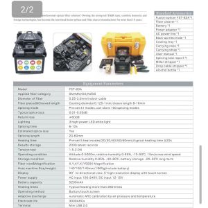 FST-83A Optical Fiber Fusion Machine 6 Motor Splicing Time 6 To 12S Length 20mm