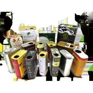New Custom Printing 500ml 1liter square cooking tin Oil Can Packaging Container