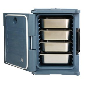 Front Loading Pan Carrier Insulated Food Cabinet Trolley 90L