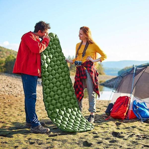 Quality Sleeping Pad for Camping, 3.5" Ultralight Camping Mattress with Built-in Pillow, Compact Insulated Waterproof S wholesale