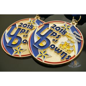 Potter Running Metal Award Medals With Smooth Or Sandblasted Back Customized