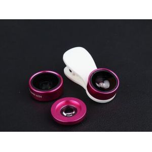 3 In 1 Digital Cell Phone Wide Angle Lens 8X Magnification ABS Clip Material