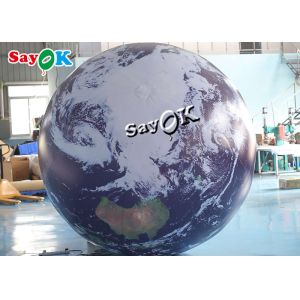 2m Giant Inflatable Earth Globe Model With Led Lighting