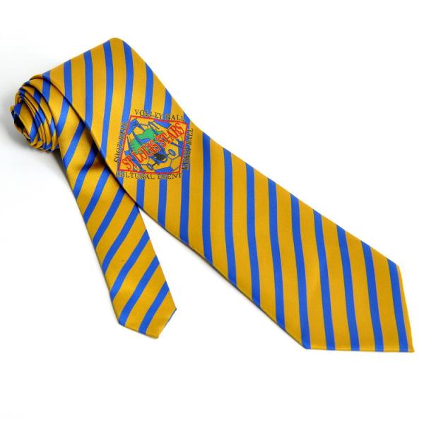 Quality 100% Micro polyester necktie with customized logo wholesale