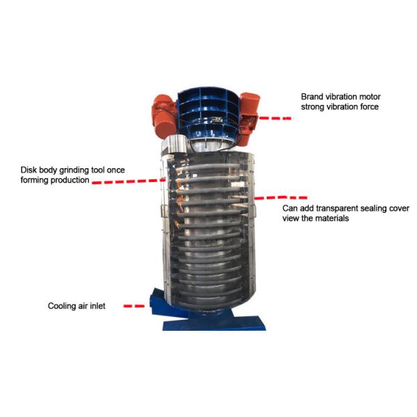 CCarbon Steel Auger Screw Conveyor Cooling Function Spiral Elevator For Rock Salt