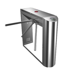 Cheap 0.2s Dual Direction Barcode Stainless Steel Tripod Turnstile Gate for Museum, Library for sale