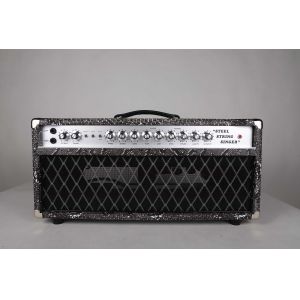 Custom SSS Steel String Singer Tone Deluxe Handwired Guitar Amp Head 100W with Imported Snake Tolex Vox Grill Cloth