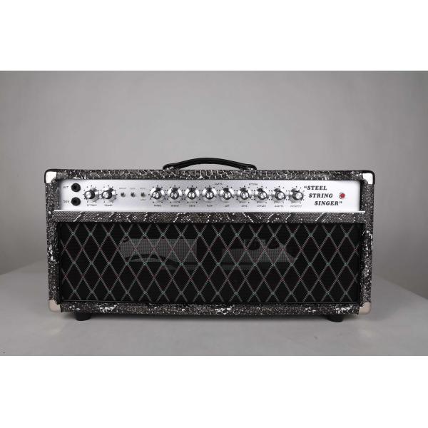 Custom SSS Steel String Singer Tone Deluxe Handwired Guitar Amp Head 100W with Imported Snake Tolex Vox Grill Cloth