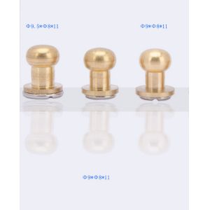 Leather Craft 10mm Head Screwback Button Stud