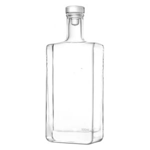 Decal Surface Handling Custom Color Empty 500ml Vodka Whisky Glass Bottle With T