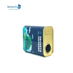 Rectangular Olive Oil Tin Can Packaging 1 Quart Empty Paint Can With Lid