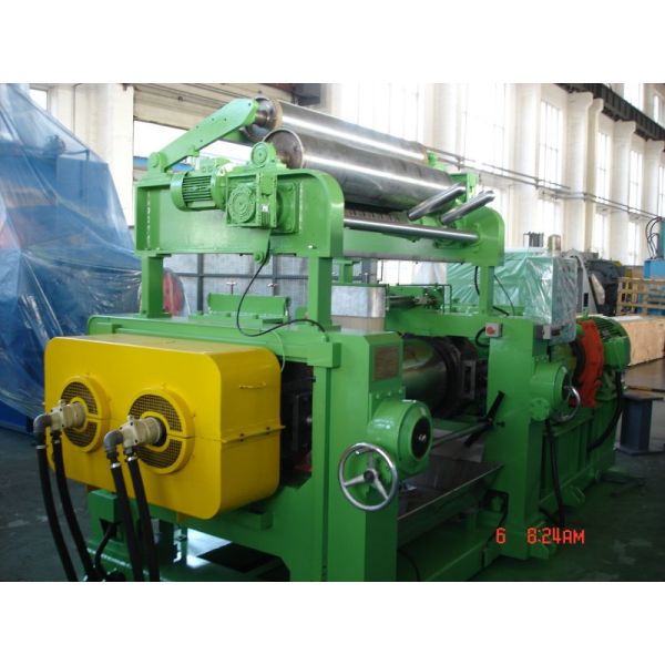 PLC Control Stainless Steel Two Roll Rubber Mixing Machine with Variable Roll Speeds
