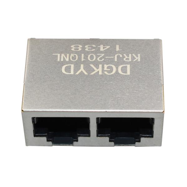 Quality 1x1 single port RJ45 Ethernet Connector 100Mb cat 5 manetic modular jack G/Y led wholesale