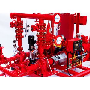 NFPA20 Skid Mounted Fire Pump Package 500 GPM End Suction Fire Fighting System