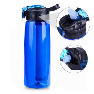 Carbon Camping Drinking Bottle With Filter 6mm Thick LIQUIDZING