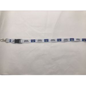 Recycled Dye Sublimation Lanyards With Hook / Heat Transfer Printing Custom