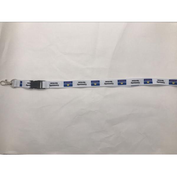 Recycled Dye Sublimation Lanyards With Hook / Heat Transfer Printing Custom