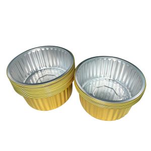 Food Container Custom Order Hot Disposable Round Aluminum Foil Cake Baking Cups
