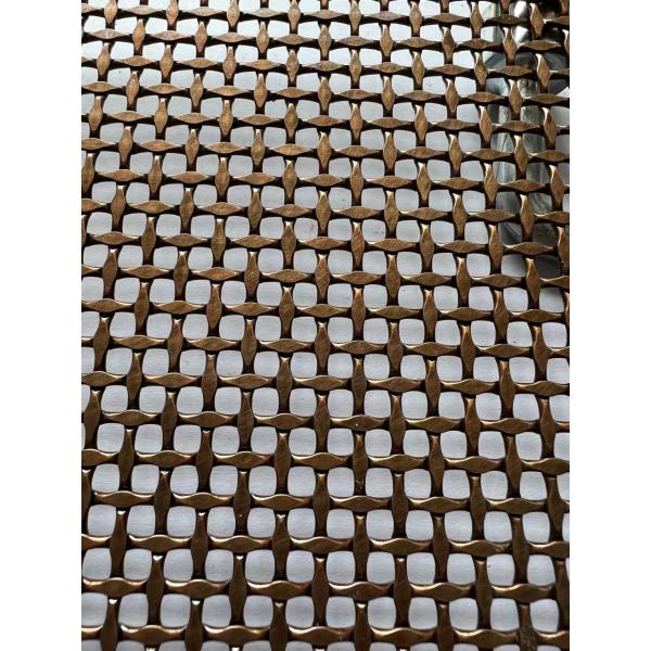 Resistant Corrosion 0.8mm Architectural Wire Mesh For Furniture Cabinet Door