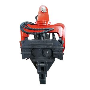Excavator Attachments Pile Hammer Vibro Hammer Mounted Excavator For Foundation