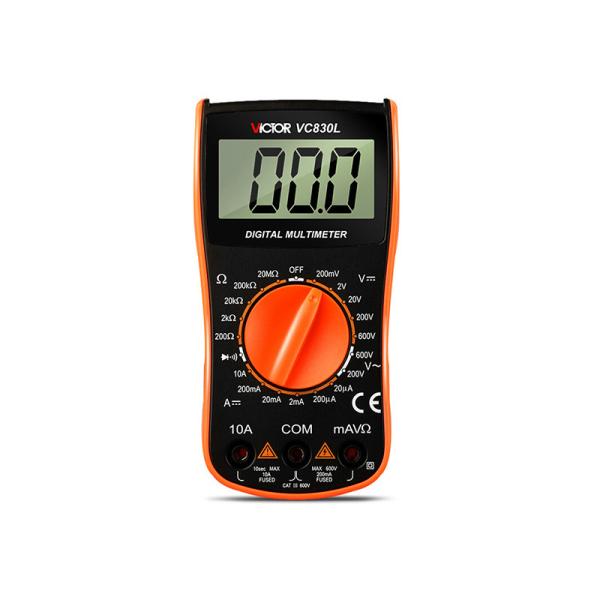 Quality VC830L Manual Range VICTOR Digital Multimeter 1999 Counts Large Lcd Display small size pocket multimeter wholesale