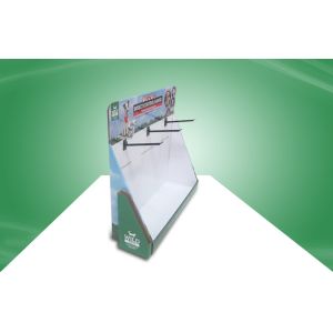 Customized Cardboard Countertop Displays With Hooks To Hang Pet Products