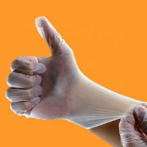 China Medical Vinyl Exam Gloves Powder Free Latex Free Flexible Non Slip Design on sale