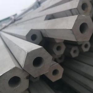 Cheap Pure Polish 304 316L Stainless Steel Hexagonal Pipe H2 - H90mm For Container Racks for sale