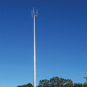 Hot Roll Steel Q235 Telecommunication Towers Anti - Corrosion With Four