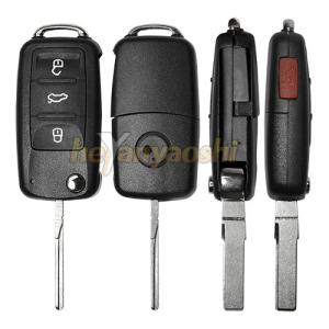 Cheap Vw 4 Buttons Smart Key Shell with Emergency Key Insert for sale