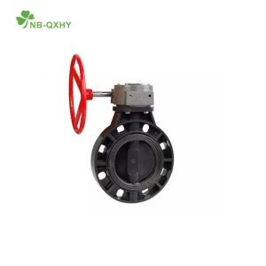 Request Sample Compact PVC/UPVC Butterfly Valve with Red Handle and Nice US 1