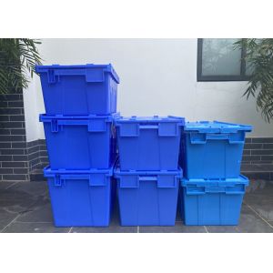 Customization Hinging Plastic Attached Lid Containers 560*380*330mm