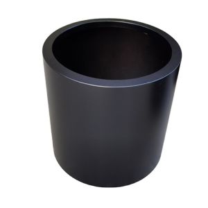 Different heights and sizes modern metal garden planter black small flower pot