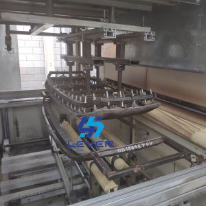 China Automotive Backlites Glass Tempering Furnace double curvature glass with gravity & pressing moulds on sale