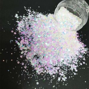 Craft Beauty Nail Art High Sparkling Iridescent Chunky Glitter 1kg Shapes Glitter Bulk for Wedding Party Event Decoration