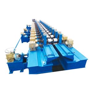 Gear Box Driving Door Frame Roll Forming Machine with Two Output Tables