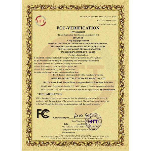 Oil Cooling X Ray Baggage Scanner Parcels Machine SPX5030C CE FCC ROHS Certificated