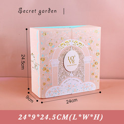 Birthday Candy Package Paper Box Gift Cardboard Box With Ribbon