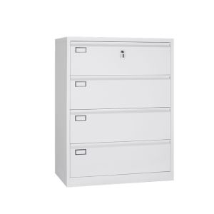Cold Rolled Steel Four Drawers Storage Cabinet Cyber Lock Lateral Metal