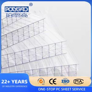Anti UV Polycarbonate Sheet 4mm-32mm Polycarbonate Sheet Multiwall For Building