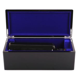 Black Eco Friendly Personalised Champagne Box Anniversary Wine Box