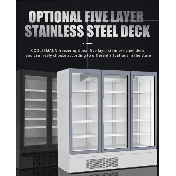 Glass Door Beverage Display Fridge Plug In Automatic Defrosting Glass Door Cooler For Beverage