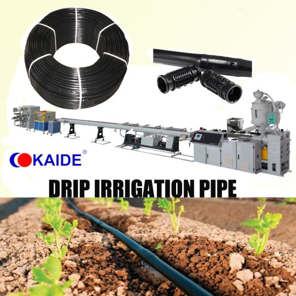 Inlaid Cylindrical Type Drip Irrigation Pipe Production Line Price China