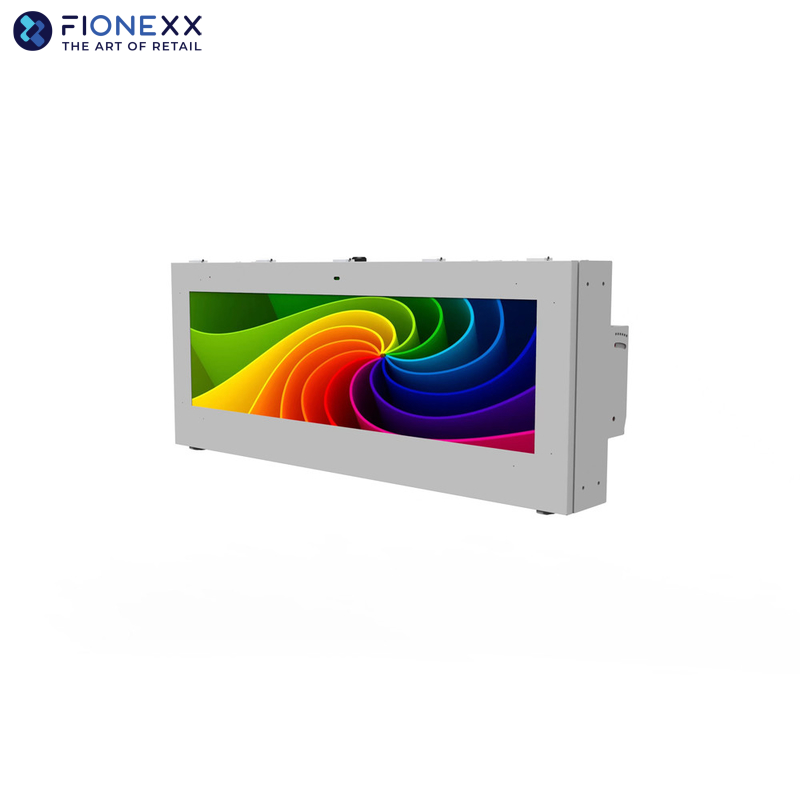 58.4inch IP65 Stretched Bus Stop Digital Signage With Fan Cooling System